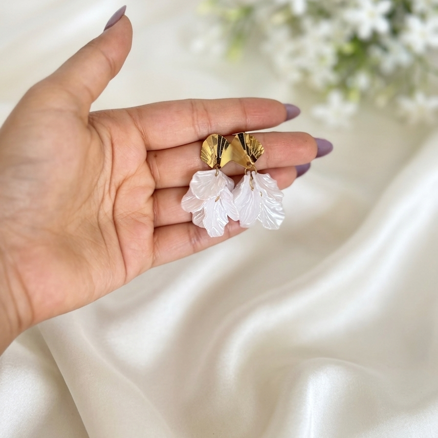 Celestial Petal Floral Earrings