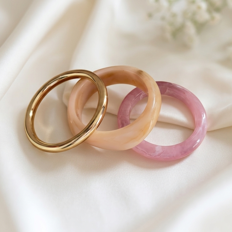 Blush & Sand Harmony Bangle Set
