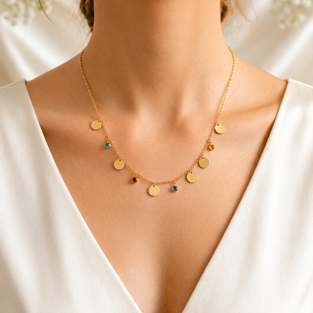 Ethereal Constellation Disc Necklace