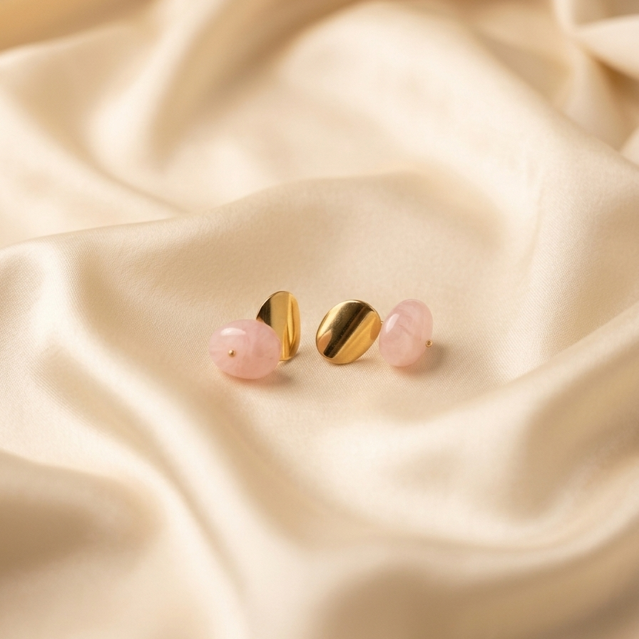 Golden Disc & Orb Studs