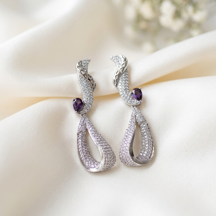 Royal Amethyst Ribbon Elegance Set