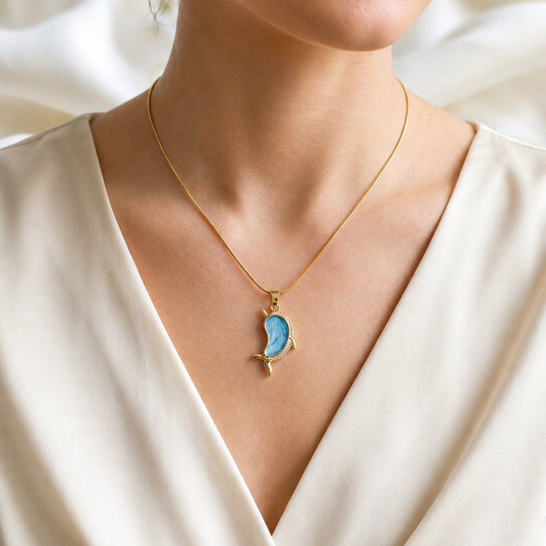 Azure Serenity Dolphin Chain
