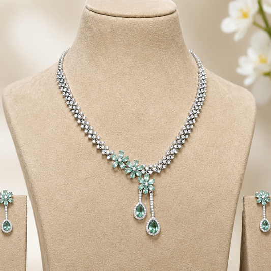 Serene Aqua Floral AD Set