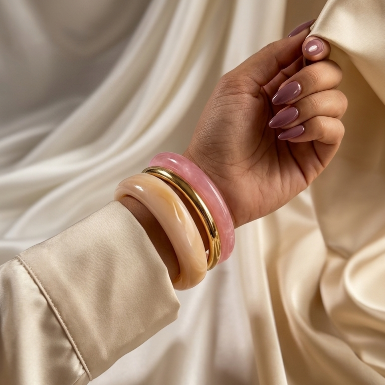Blush & Sand Harmony Bangle Set