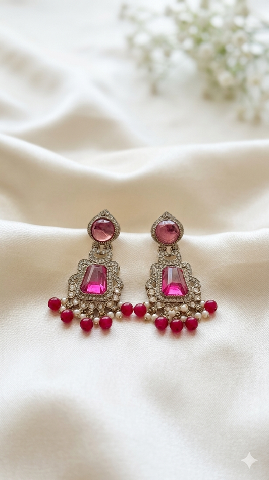 Regal Pearl Fringe Earrings