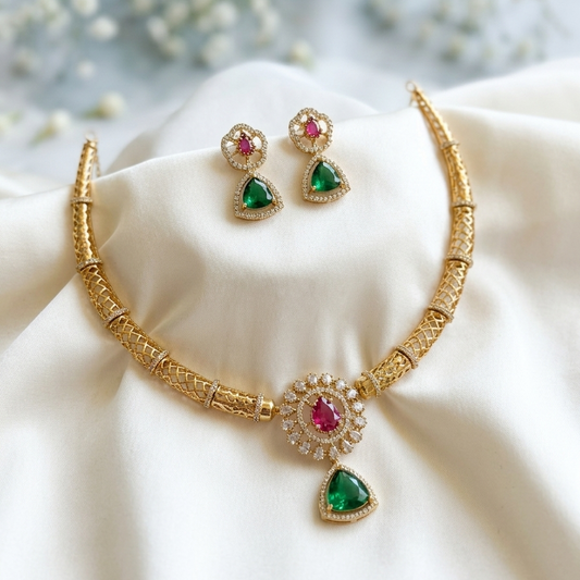 Royal Lattice AD Necklace