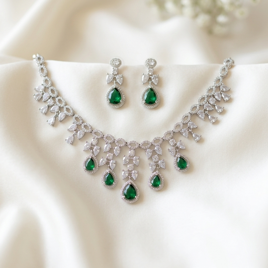 Emerald Cascade Crystal AD Set