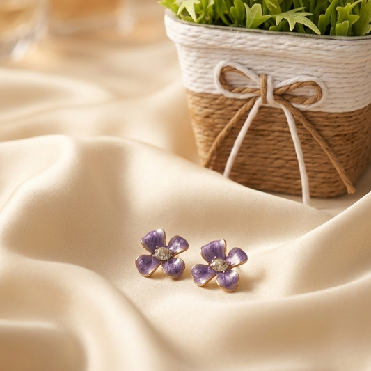 Elegant floral stud