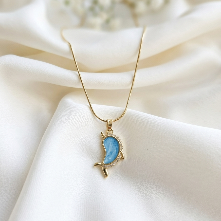 Azure Serenity Dolphin Chain