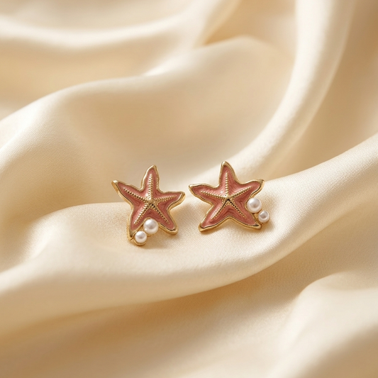 Coastal Charm Starfish Stud