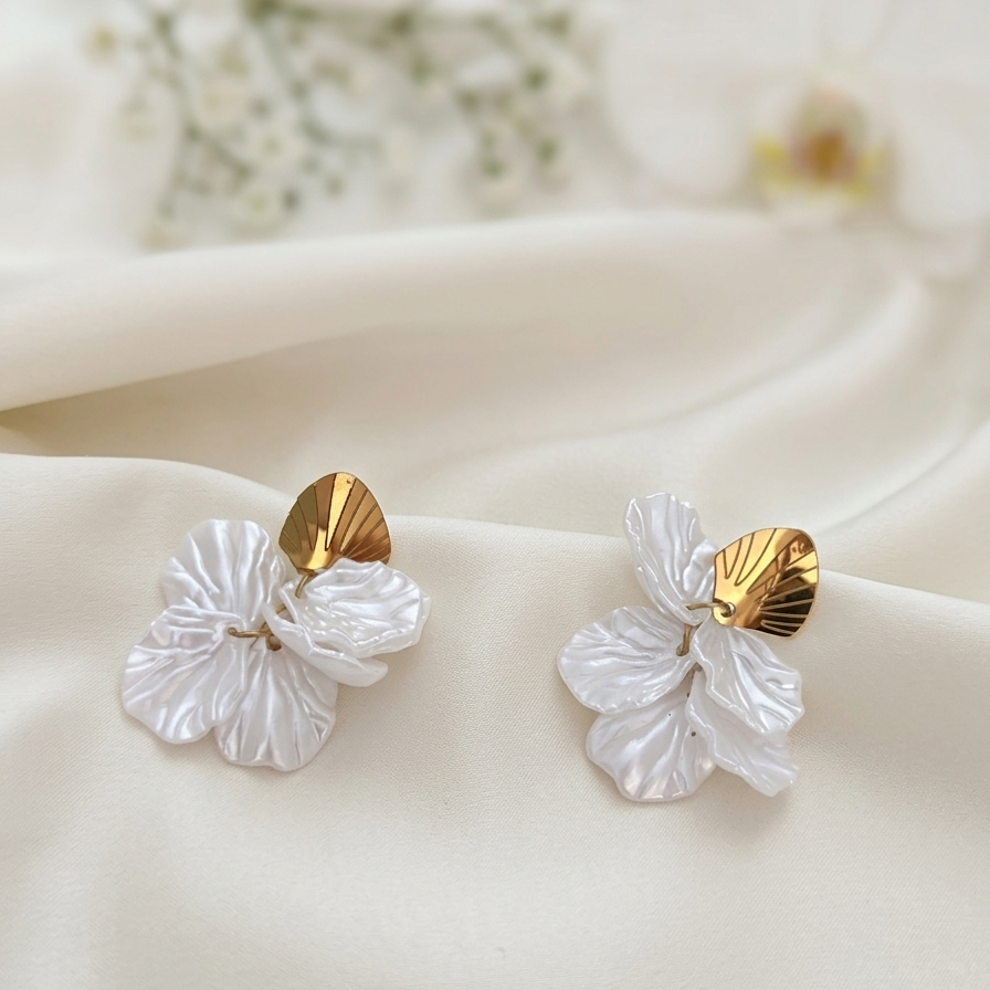 Celestial Petal Floral Earrings