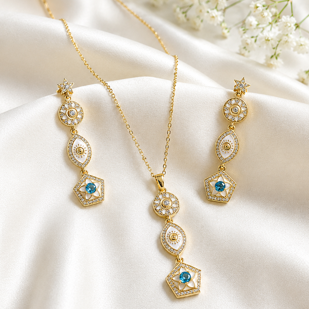 Azure Aura Geometric Set