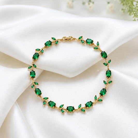 Emerald Tulip Bracelet