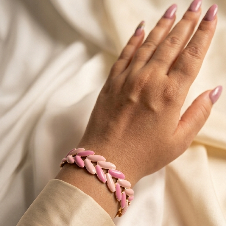 Ombre Petal Link Bracelet